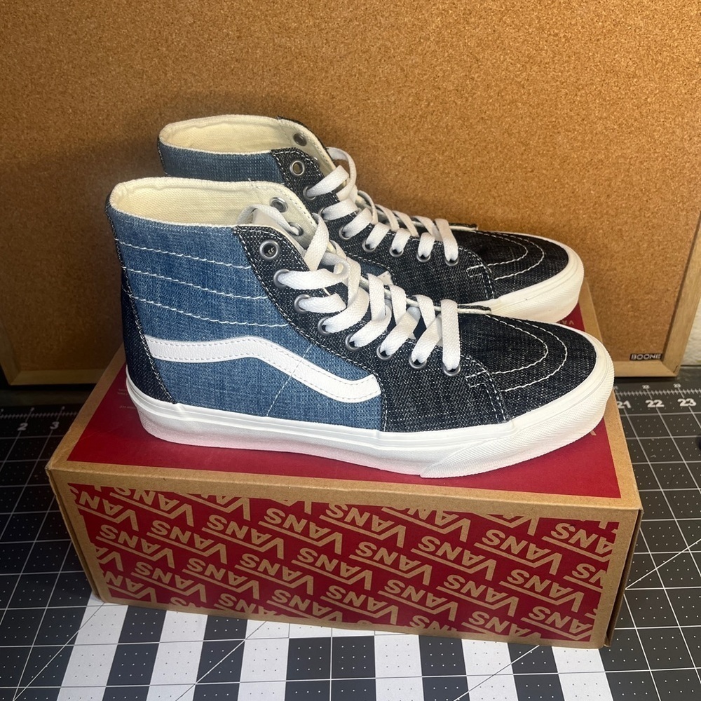 - Vans Sk8-high tapered
‘Threaded denim
brand new
🔥 - Picture 2 of 11